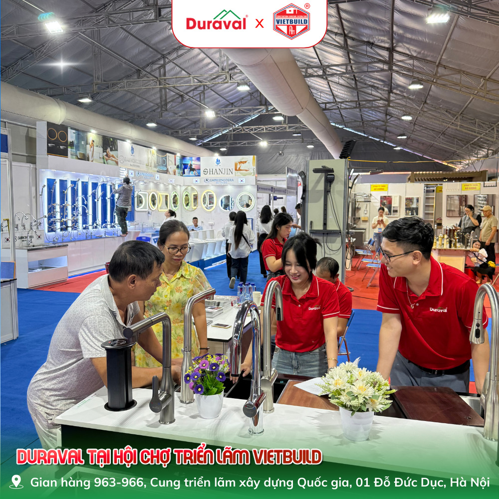 Chậu và vòi rửa đa năng Duraval, tích hợp nhiều tính năng hiện đại 