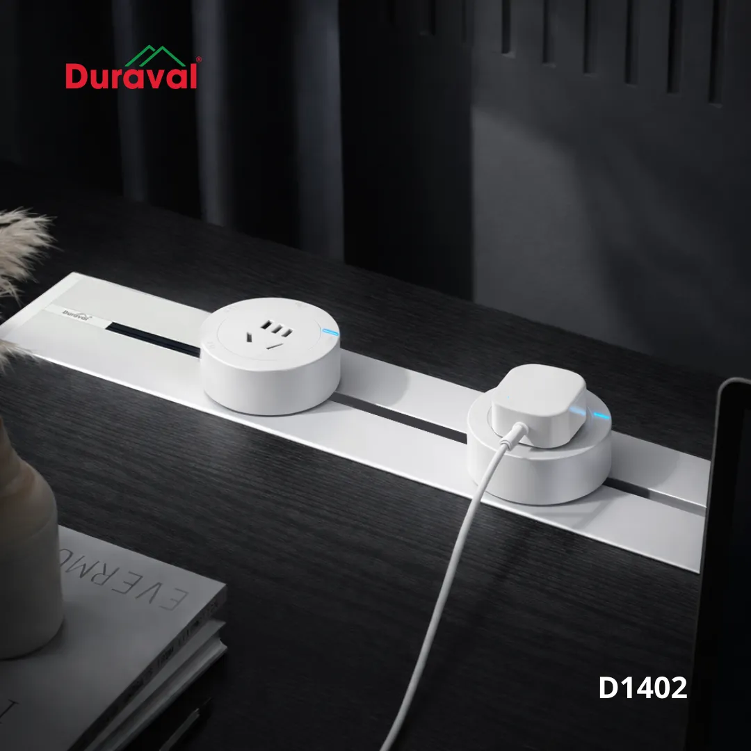 Ổ điện ray trượt âm Duraval D1402